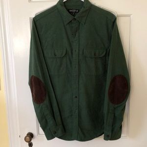 Green cotton flannel